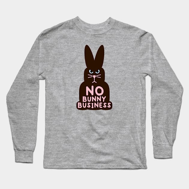 Funny Easter Bunny Long Sleeve T-Shirt by POD Creations